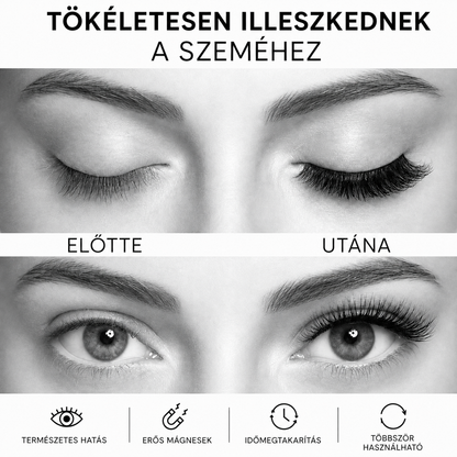 ✨ 3 pár többször használható mágneses műszempilla csomag – 3 különböző stílus