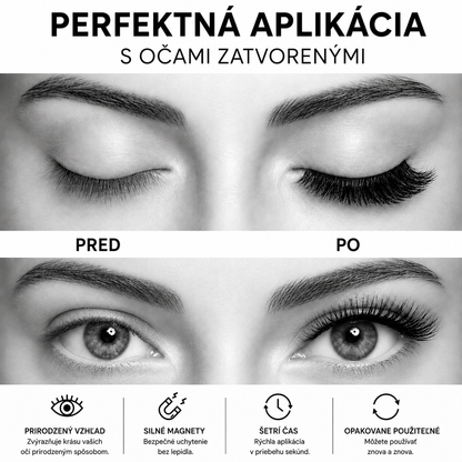 ✨ Balenie 3 párov opakovane použiteľných magnetických rias – 3 rôzne štýly